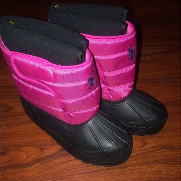 COPY - Polo Ralph Lauren Vancouver EZ Pull-On Big Kids Raspberry Snow Boots - Picture 2 of 11